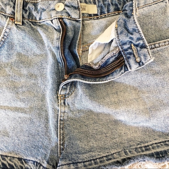 Topshop High Waist Denim Jean Shorts 8 - Picture 7 of 10
